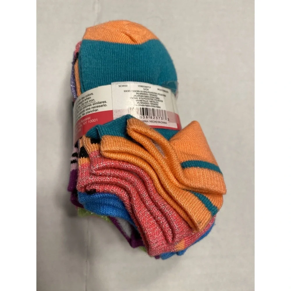 girls no show ankle socks 10 pairs size small shoe 4 -‎ 7.5